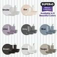 thumbnail image 6 of Superio Decorative Ribbed Bathroom Accessory Set, Plastic - Brown (4 Pack), 6 of 7