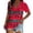 Red, variant on Graphic Tees for Women T-Shirts Elevated Summer V-Neck Casual Tee with Ethnic Aztec Print Top Breathable Short Sleeve Western Shirt Red L