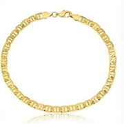 RMZ GOLD NYC RM 14K Yellow Gold Plated Mariner Chain Anklet WOMEN TEEN