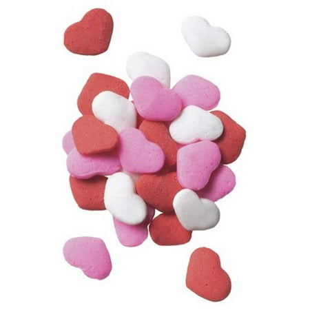 Red White Pink Valentine Heart Quins Edible Cupcake Cake