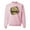 Light Pink, variant on Softball Mom Animal Print Girl Sports Unisex Crewneck Graphic Sweatshirt, Black, X-Large