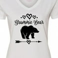 thumbnail image 4 of Inktastic Grammie Bear Grandma Women's V-Neck T-Shirt, 4 of 5