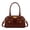 Dark Brown, variant on Wrangler Women Dome Top‑Handle Purse Medium Shoulder Handbag with Detachable Crossbody Strap, Black