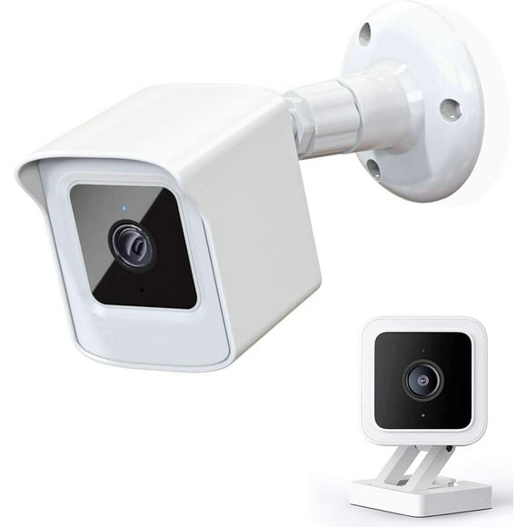 Mount for All-New Wyze Cam V3 ONLY, Weatherproof Protective Cover and 360 Degree Adjustable Wall Mount Solid Housing for Wyze V3 Outdoor Indoor Smart Home Camera System (White, 2 Pack)