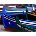 thumbnail image 3 of Blue, Cyril 18x15 Black Modern Framed Museum Art Print Titled - Fishing Boats, Morocco, 3 of 5