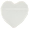 thumbnail image 2 of Nourison Faux Fur Fx Rabbit Fur Heart White Decorative Throw Pillow , 18"X18", 2 of 5