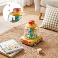 thumbnail image 2 of Push Button Spinning Car Toy for Kids, Early Learning Educational Sliding Toy Car with Hand-Eye Coordination, Yellow Friction Powered Vehicle for Toddler Boys Girls, 2 of 6