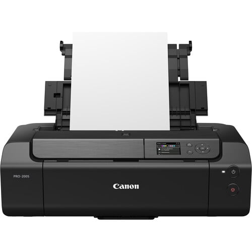 Canon PIXMA PRO-200S Wireless Photo Printer | 13-Inch Borderless Printing | 8-Color Dye Ink  for Photographers & Designers (6875C002) + More (International Model)