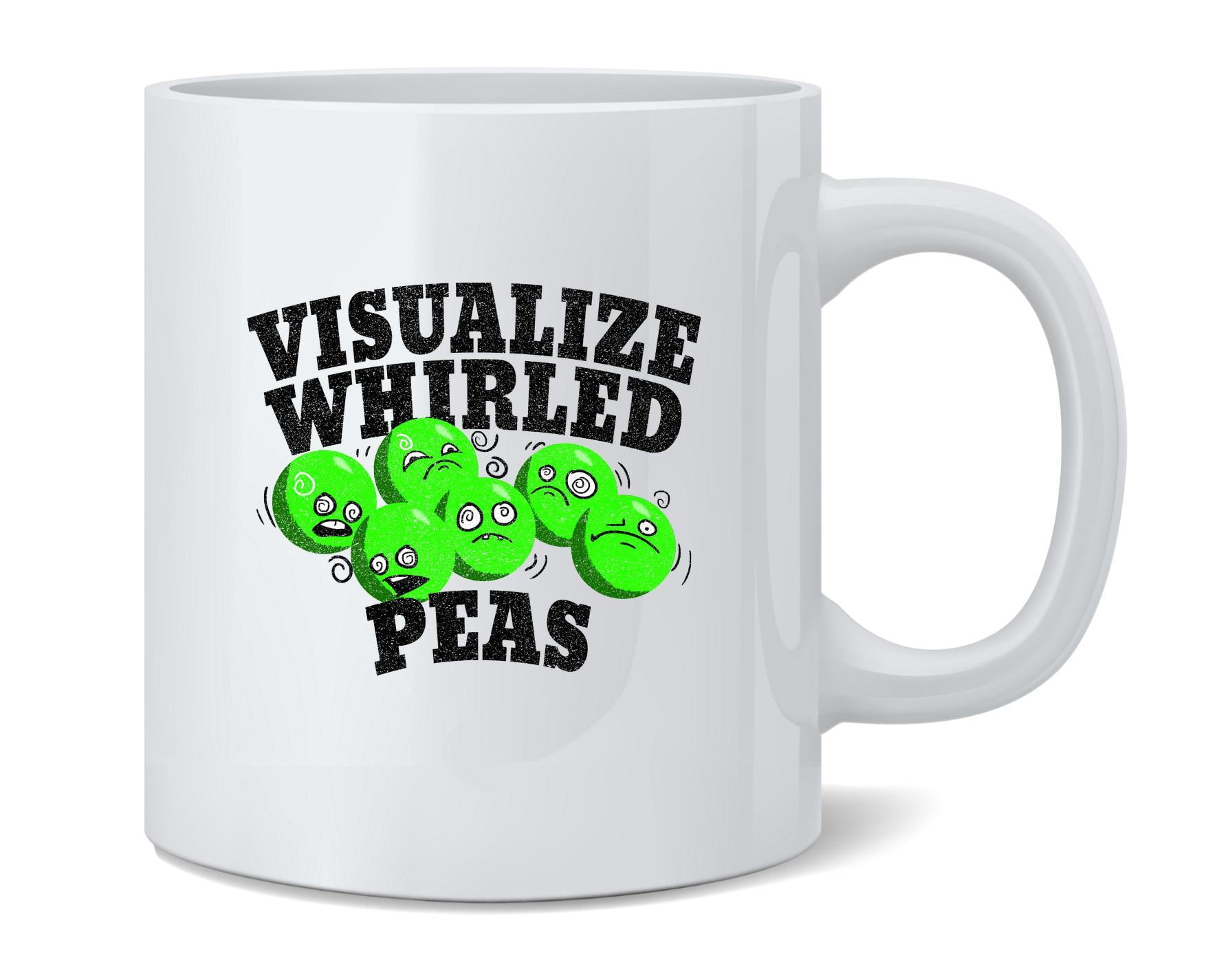 Visualize Whirled Peas World Peace Funny Pun Ceramic Coffee Mug Tea Cup 12  oz - Walmart.com