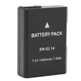 thumbnail image 3 of Batería de iones de litio EN EL14, batería de repuesto para cámara de 1480mAh para Nikon D5300 D3200 D5200 D3400 D5600 D3500 D3300 D3100, 3 of 5