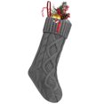 thumbnail image 1 of Medias navideñas personalizadas con iniciales, 45 cm, grandes, bordadas, con monograma, de punto cable, para la familia, regalos para fiestas navideñas y decoración para chimenea., 1 of 7
