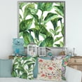 thumbnail image 3 of Designart 'Foliage Of Tropical Leaves On White' Tropical Framed Art Print, 3 of 4