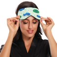 thumbnail image 4 of IAUYY Sleep Mask, Super Soft Eye Masks with Adjustable Strap, Lightweight Comfortable Blindfold,Perfect Blocks Light for Men Women Blue and Green, 4 of 7