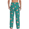 thumbnail image 3 of Xecao Starfish and Shell Men's Straight Lounge Pajama Pants: The Ultimate in Comfortable Sleepwear, 3 of 9