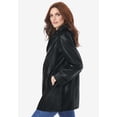 thumbnail image 2 of Roaman's Women's Plus Size A-Line Leather Jacket, 2 of 6