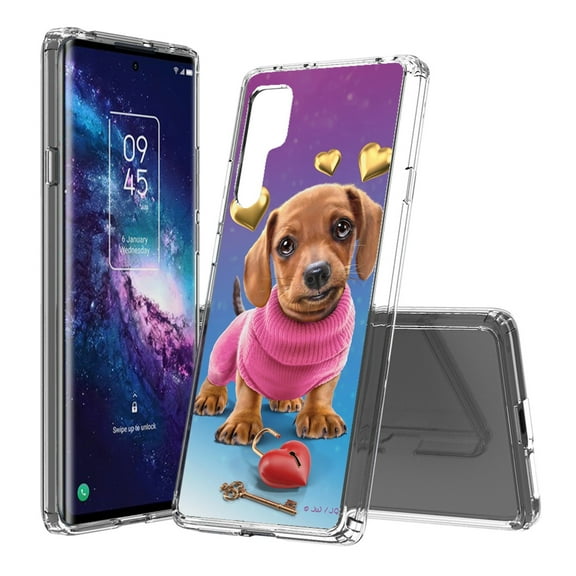 AquaFlex Hybrid Slim Designed For TCL 20 Pro 5G Case Transparent Clear
