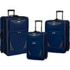 Travelers Club 3-Piece EVA Tone-On-Tone Expandable Luggage Set, Navy