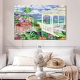 thumbnail image 2 of Elephant Stock Bay Caribe Wall Art - Horizontal Canvas Wall Art - Living Room Wall Decor - Beach Canvas - Yellow And Teal Decor By Paul Brent - 51" x 34", 2 of 8