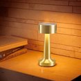 thumbnail image 4 of Lámpara de noche LED Carga USB Retro Inalámbrico Portátil para dormitorio (A Golden), 4 of 6