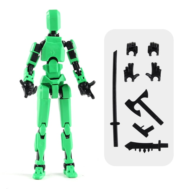 1/3/6/9 piezas de robot de cambio de forma móvil con múltiples articulaciones, maniquí impreso en 3D y figuras de acción de perro, juguetes para regalo de niños