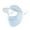 Blue, variant on Mdesiwst Extended Brim Solid Color Cycling Headgear with Ear Loop Eyes Exposed Ice Silk Face Guard Sports Headwear Outdoor Supplies