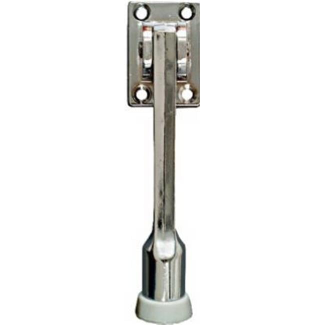 N184234 5 in. Kick Down Door Stop, Chrome