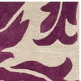 thumbnail image 2 of SAFAVIEH Soho Blair Floral Wool Area Rug, Purple/Beige, 6' x 6' Square, 2 of 4