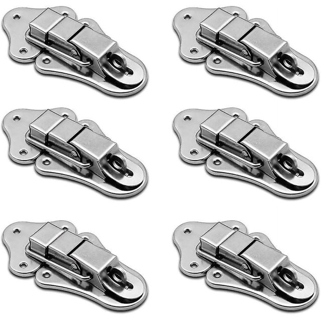 6 Pieces Stainless Steel Toggle Latch with Spring Latch for Tool Box and Trunk