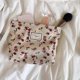 thumbnail image 2 of Rose Flower Printed Corduroy Pencil Case Handbag Pouch Wallet Beauty Makeup Travel Accessories for Women Girls Gifts, 2 of 5