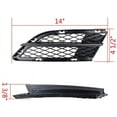thumbnail image 2 of A Pair Front Bumper Fog Light Lamp Grille Grill Replacement For BMW 335i 328i E90 E91, 2 of 6
