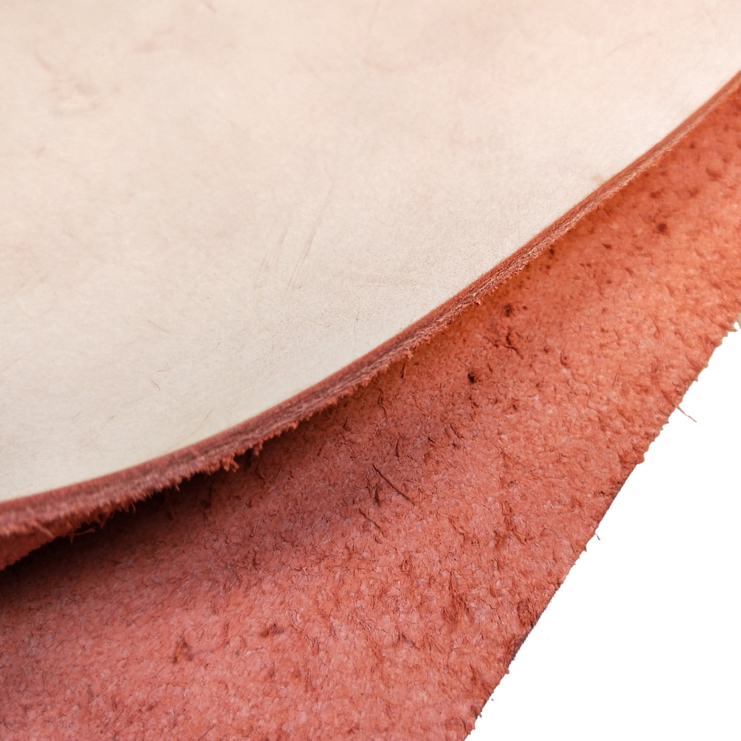 Fog Waxed Leather Cowhide Pieces for DIY Craft Hobby Workshop in Red 5/6 OZ 1.8MM
