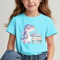 thumbnail image 7 of Favoffer Unisex Kids' Summer Cute Multicolor Cat Graphic Tee Relaxed Round Neck Short-Sleeve Stretchy T-shirt for Casual, Travel, Play, The Back Of School Season 3-15Y, 7 of 7