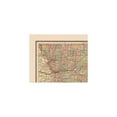 thumbnail image 3 of Historic State Map - Missouri - Cram 1888 - 27.92 x 23 - Vintage Wall Art, 3 of 5