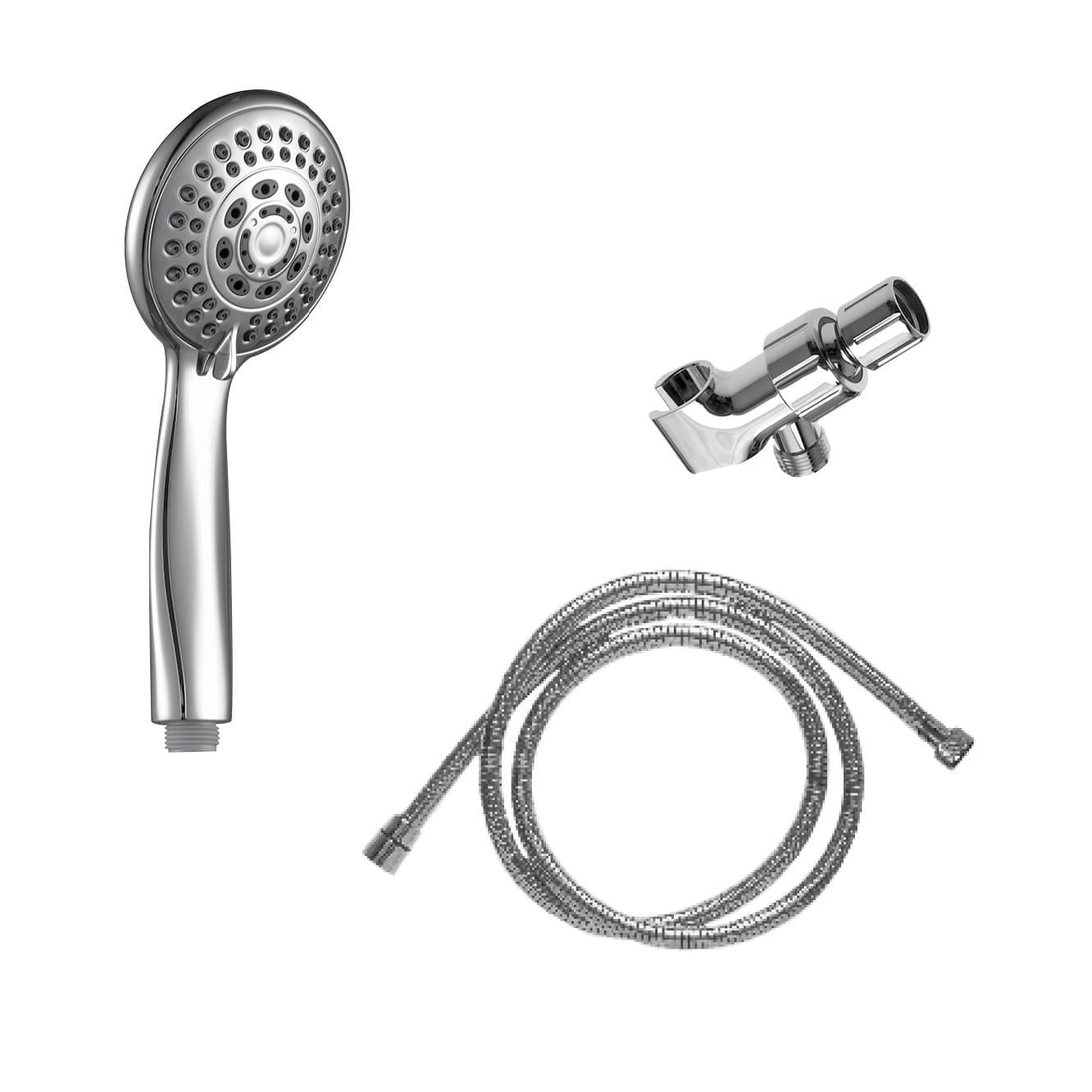 The akuaplus® - Kit 5 settings hand shower with hand shower holder.