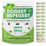 Mouse Repellent Pouches, Peppermint Oil to Repel Mice and Rats, Rodent Deterrent Squirrel Rat Repellent for House Indoor Attic RV Garage Basement 10 Pouches