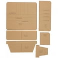 thumbnail image 1 of FAGINEY Acrylic Template, DIY Wallet Wallet Pattern Acrylic, 3.5 X 3.9 X 0.4in For Long Wallet Craft, 1 of 8