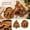 A001- A, variant on Christmas Tree Wooden Divided Tray, 10.24 X 9.45 Inch Holiday Snack Serving Platter for Nuts and Candies