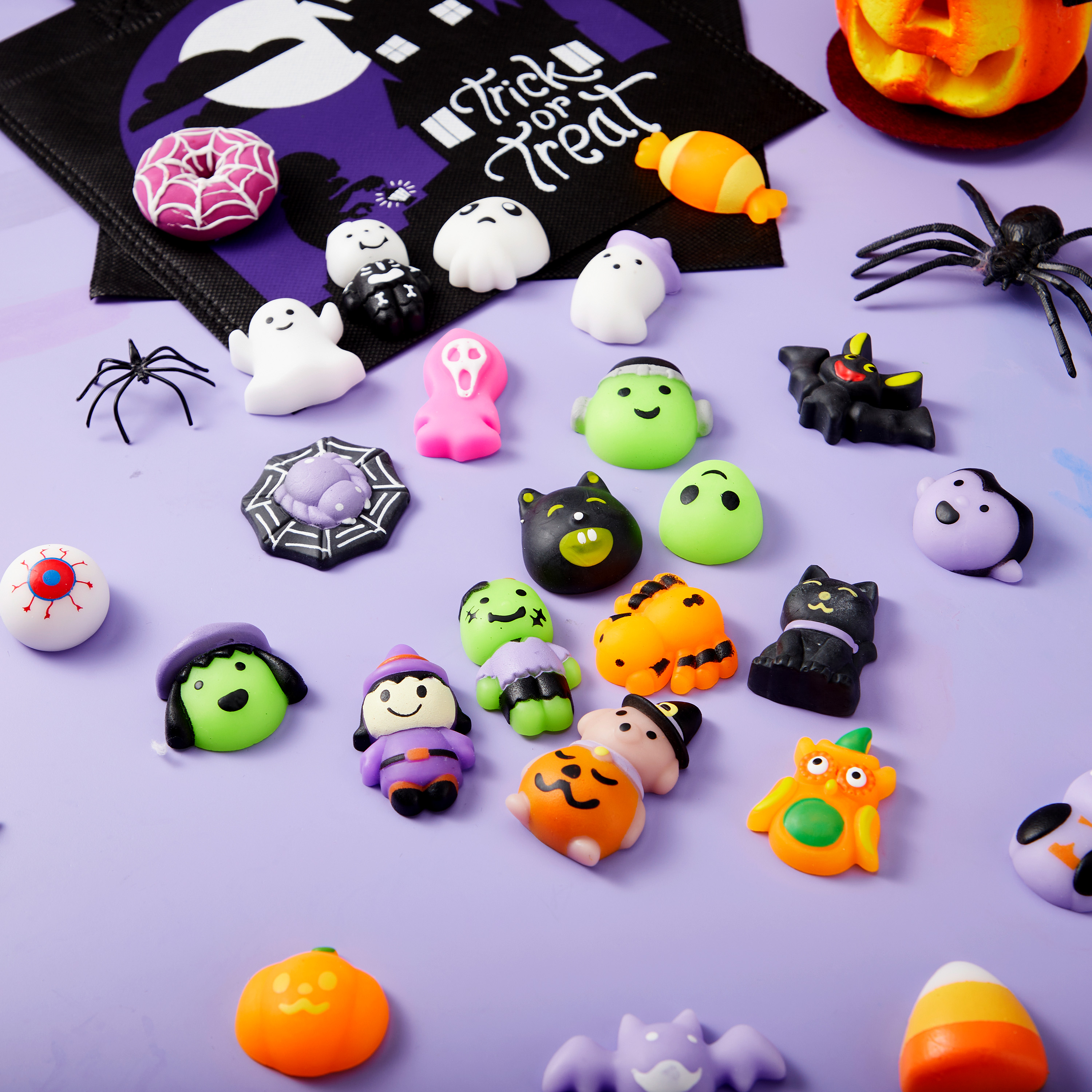 48 Pezzi Halloween Mochi Squeeze Toys – Kalolary Spremi Antistress Carini – Zucca, Fantasma, Pipistrello – Bomboniere E Ripieni Per Sacchetti Regalo – Giocattoli Morbidi Per Bambini