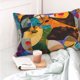 thumbnail image 4 of Fotbe Abstract Musical Faces Funda de Almohada Decorativa Estilo Occidental, Lujo en Algodón, Fundas para Almohadas King, Cojín Estampado para Decoración del Hogar-16"x24", 4 of 6