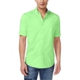 thumbnail image 1 of Club Room - Camisa de popelina Bancroft para hombre, color verde, pequeño, 1 of 1