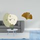 thumbnail image 2 of Reloj De Pared Silencioso De Dibujos Animados Con Escultura Abstracta De Hojas De Ginkgo De Hierro Forjado Para Cocina, Oficina, Sala De Estar, Decoración De Comedor De Granja, 2 of 8