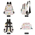 thumbnail image 2 of JIALIOU Mini Backpack Purse for Women Quilted Casual Daypack Small Travel Shoulder Bag, Colorful Bunnies and Eggs, 2 of 7