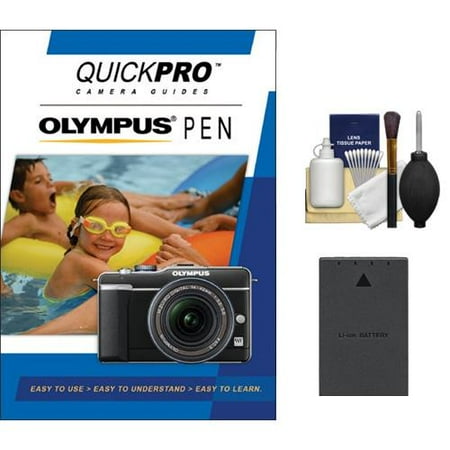 QuickPro Camera Guides for Olympus Pen Digital Cameras Instructional DVD with BLS-1/BLS-5 Battery + Cleaning Kit for E-P1, E-PL1, E-P2, E-PL2, E-P3, E-PL3 & E-PM1 QuickPro Camera Guides for Olympus Pen Digital Cameras Instructional DVD with BLS-1/BLS-5 Battery + Cleaning Kit for E-P1, E-PL1, E-P2, E-PL2, E-P3, E-PL3 & E-PM1
