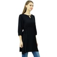 thumbnail image 4 of Phagun Women Tunic Top Short Kurti Elastic Waist Indian Ethnic Blouse, 4 of 7