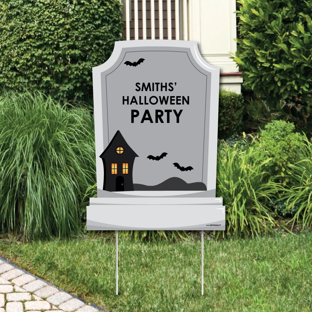 Graveyard Tombstones Party Decorations Halloween Party Yard
