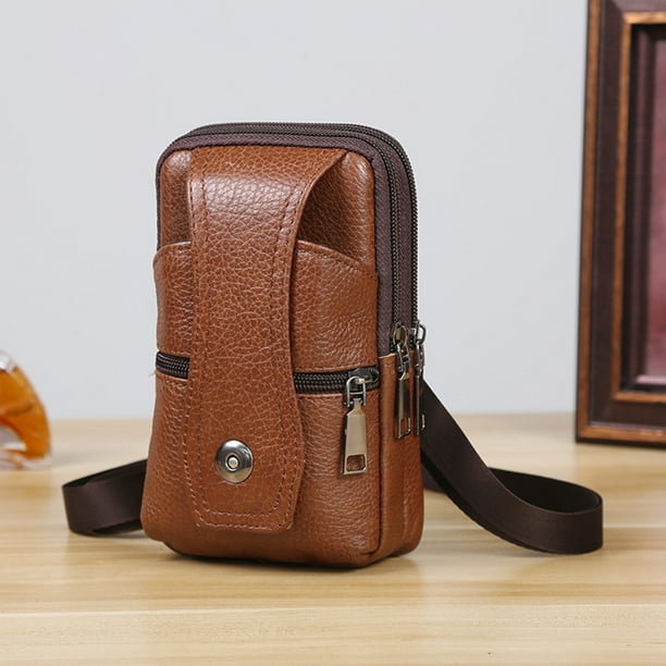 Ikemiter Leather Phone Case Holster Smartphone Belt Loop Pouch Bag Mens Belt Clip Holster Pouch Fits Cellphone With Case On Brown Default