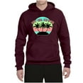thumbnail image 2 of Wild Bobby, Pastel Color Hot Girl Summer, Streetwear, Unisex Graphic Hoodie Sweatshirt, Maroon, Medium, 2 of 4