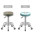 thumbnail image 6 of Picia Dog In Bathtub pattern Round Stool Covers Comfy Seat Covers Stretch Removable WashableChair Slipcover Round Bar Chair Cushion Cover-13 inch, 6 of 7