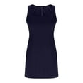 thumbnail image 6 of RYRJJ Women's Square Neck A-Line Sleeveless Mini Dress Summer Club Party Cocktail Short Dresses(Navy,M), 6 of 8