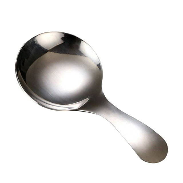 Soup Spoon Small Corrosion Resistance Metal Spoons Cooking Utensils Durable Polished Cooking Utensils Condiment Coffee Food Seasoning Silver